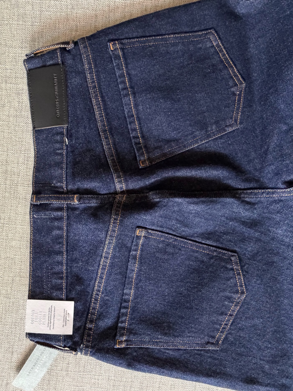 Citizens Of Humanity Dark Indigo Wide-Leg Jeans - Picture 6 of 9